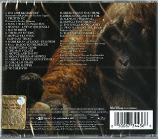 The Jungle Book Soundtrack Back Cover